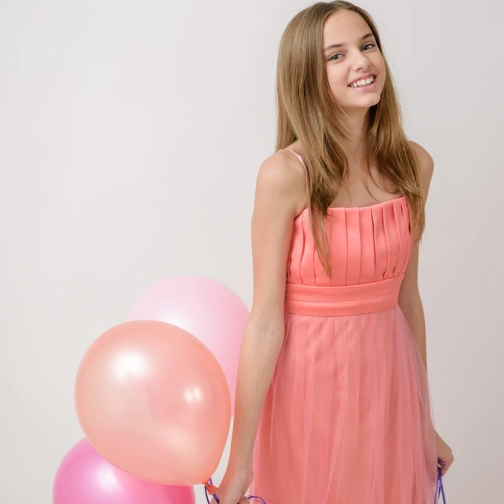 Teen Girl Stella M'Lia ANNA Dress in Coral - OSFM (8-14)